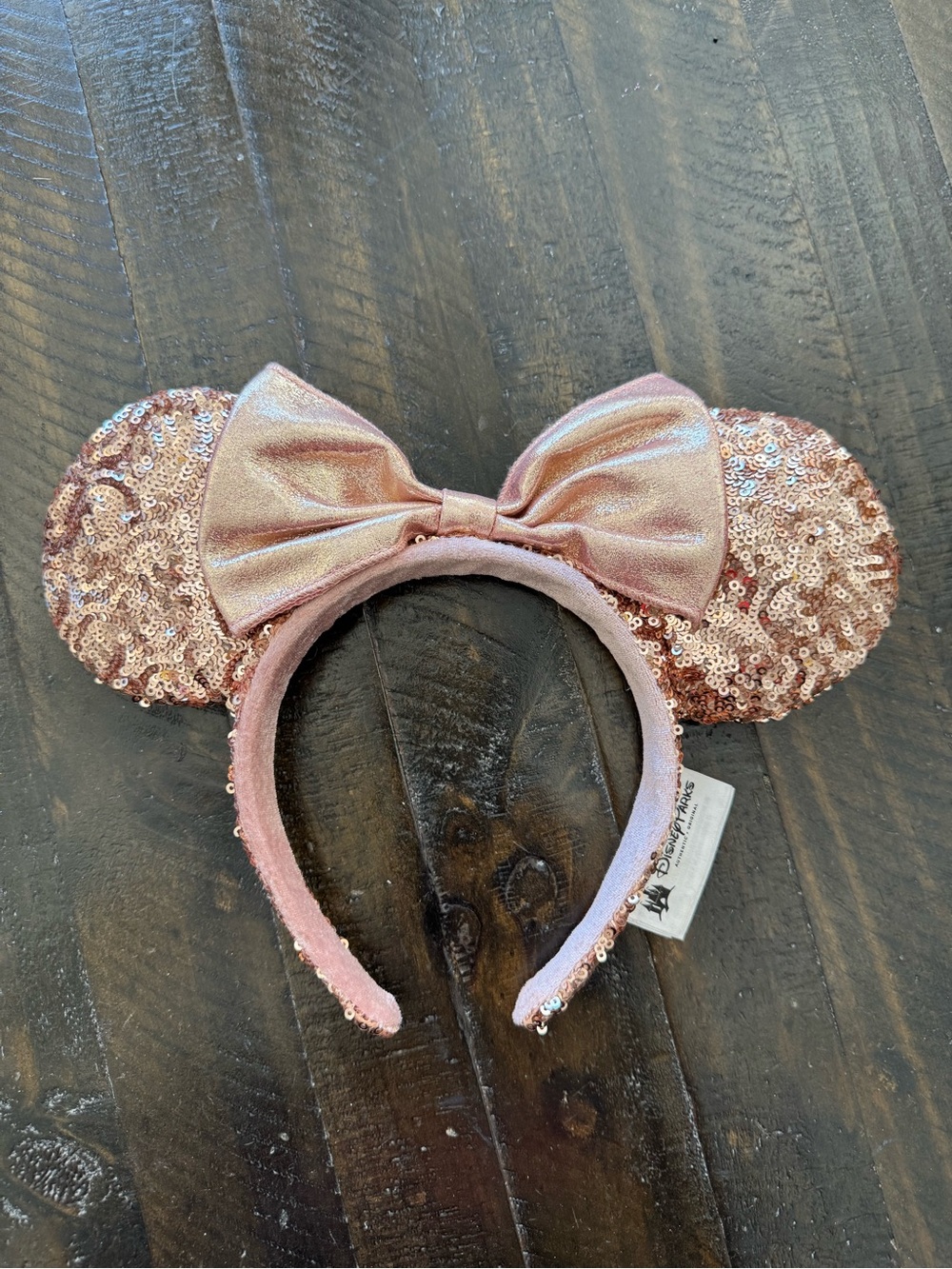 Rose Gold Sequin Minnie Disney Ears